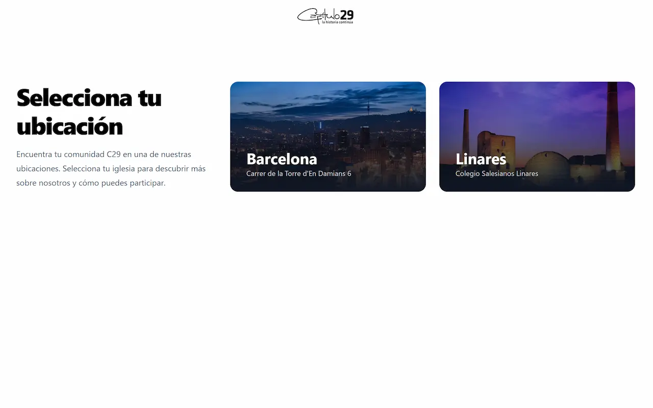 Iglesia Capítulo 29 — desktop screenshot 1