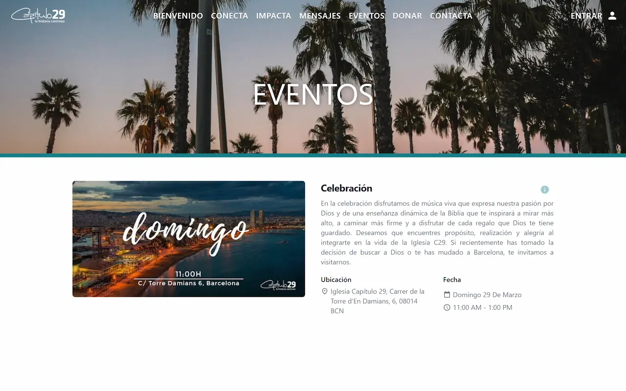 Iglesia Capítulo 29 — desktop screenshot 4