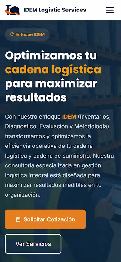 IDEM Logistic Services — mobile screenshot 1