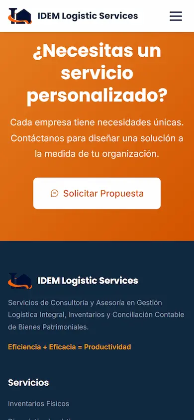 IDEM Logistic Services — mobile screenshot 2
