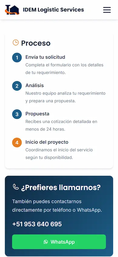 IDEM Logistic Services — mobile screenshot 3