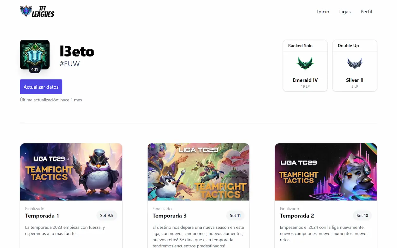 TFT Leagues — desktop screenshot 3